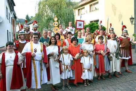 Die Römergruppe des Pommerner Theater- und Heimatvereines