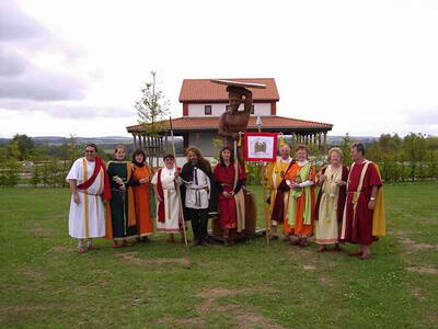 Römergruppe Pommern mit Kelte Heinz aus Bundenbach